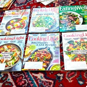 Six issues. Cooking light and Eating Well magazines.